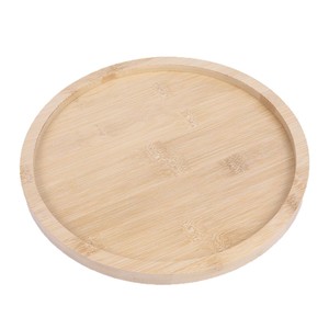 Wooden Armrest Tray <b>Round</b> Clip Tray For <b>Sofa</b> Lazy Folding Plate Bamboo Storage Tray Fruit Platter Simple Style - Product Image 5