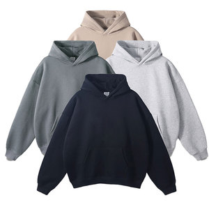 Heavyweight Thêu Lót Puff In Ấn Chất Lượng Cao 100% Cotton Thân Thiện Với Môi Mùa Thu Unisex Quá Khổ Hoodies Áo Nỉ - Product Image 2