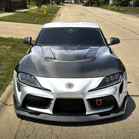 Capot moteur avant en fibre de carbone pour Toyota GR Supra A90 A91 MK5 2019 + VRS Style capot moteur en carbone