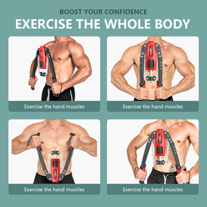 GORDON OEM Exerciseur de poitrine réglable 22-440lbs Power Home Fitness pour améliorer les muscles du haut du corps Hydraulique <span class=keywords><strong>Twister</strong></span> Arm Trainer - Product Image 2