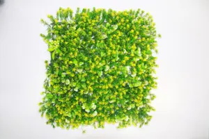 Disesuaikan 3D hutan buatan Panel dinding vertikal taman hijau bunga plastik disesuaikan 3D hutan buatan bunga plastik