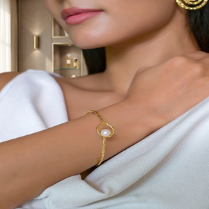 PURPLE ELEPHANT Brazalete chapado en oro con amatista, estilo bohemio geométrico, joyería para mujer, brazalete minimalista con piedra rosa, regalo - Product Image 5