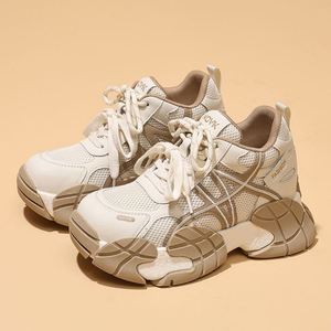 Baskets compensées épaisses pour femmes, style Dad Sneakers, Nouveautés Printemps 2026, Polyvalentes, Tendance, Chaussures de marche respirantes et confortables - Product Image 6