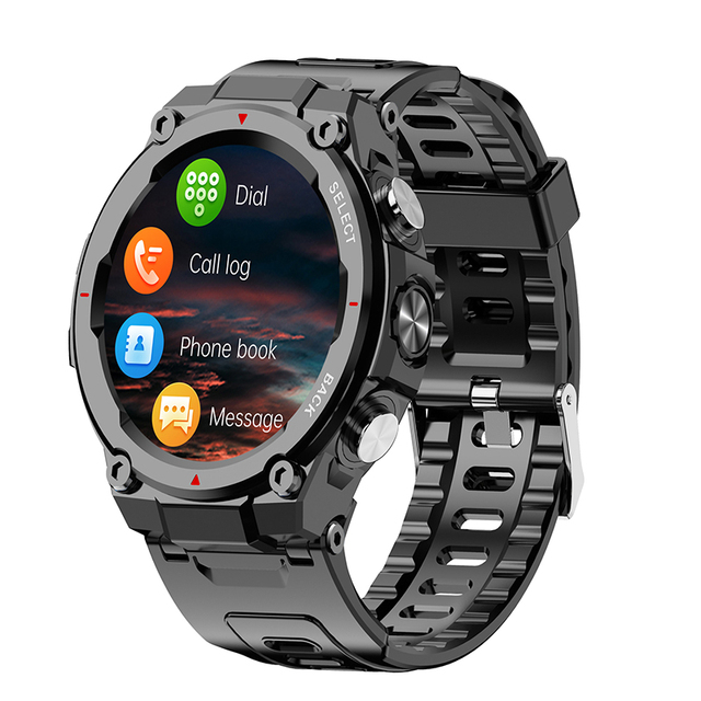 Outdoor Rugged PGD446 Smart Watch 1.28 Inch Rugged Screen Waterproof Chronograph Health ECG AI Analysis Sport Watch for Men