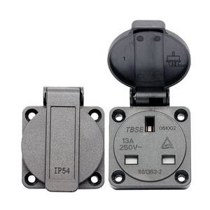 British IP54 <strong>13A</strong> 250V Waterproof <strong>UK</strong> <strong>Socket</strong> - Product Image 1