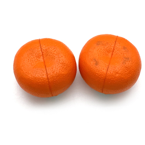 برتقال صناعي واقعي مع أوراق من رغوة البولي يوريثان، محاكاة للبرتقال، زينة للهالوين، ألعاب تخفيف التوتر - Product Image 4