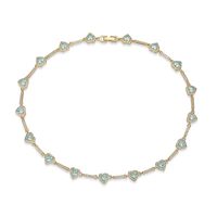 Collier en cuivre couleur zircon en forme de cœur avec chaîne en bambou, plaqué or 18 carats, pour femme, bijoux haut de gamme de niche, idéal pour les soirées