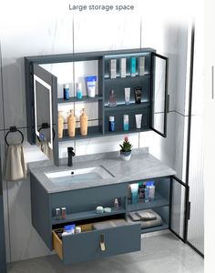 حار بيع الحديثة الأبيض حوض الغسيل مع مجلس الوزراء تخزين الغسيل غرفة بالوعة مغسلة للماء كومبو طقم مكياج الحمام - Product Image 5