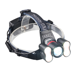 Nouvelle <span class=keywords><strong>lampe</strong></span> <span class=keywords><strong>frontale</strong></span> tactique à LED T6 super lumineuse, 4000 mAh, haute puissance, faisceau large réglable, rechargeable par USB, lampes de poche à LED - Product Image 3