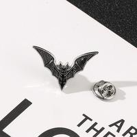 Punk Style Gothique Halloween Chauve-Souris Badge Métal Chauve-Souris Broche pour Vestes Sacs et Accessoires de Costume