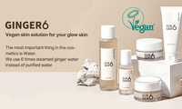 GINGER6 Coffret cadeau végétalien Hydratant Nourrissant Tonique Snow Serum Water Cream PEPTI Cream Crème pour les mains Mousse Cleanser-6SKU
