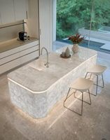 Dalle de pierre semi-précieuse en cristal blanc naturel, idéale pour mur rétroéclairé, plan de travail de cuisine, table à manger
