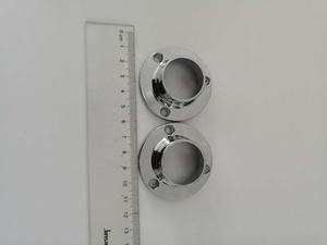 Supports de tubes pour garde-robe, 1 pièce, en alliage de Zinc/acier inoxydable, bride support - Product Image 3