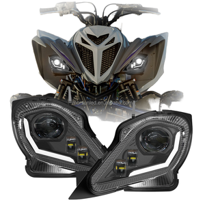 Phare à LED approuvé par le DOT pour Yamaha <span class=keywords><strong>Raptor</strong></span> 700 ATV 2006-2022 YFZ 450 Series LED Halo Headlight Accessories High-quality - Product Image 1