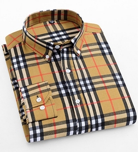 Camisa Moderna a Rayas de Corte Entallado con Mangas Largas para Reuniones de Negocios y Estilo Diario - Product Image 1