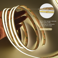 Bande LED COB à courant constant ultra longue en cuivre, 50 pieds (20m) 30m avec stabilisateur intégré, CRI>90, dimmable pour un éclairage fluide
