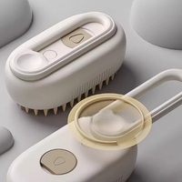 Steamy Démêlant Épilation Efficace Brosse À Vapeur Chat 3-en-1 Auto-Nettoyage Antistatique Rechargeable Brosse De Toilettage Pour Animaux De Compagnie Bain