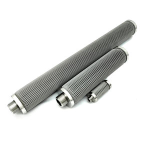 OEM Personalizar Size10 20 30 40 Pulgadas Cartucho de filtro plisado de acero inoxidable Filtro de vela de metal sinterizado - Product Image 1