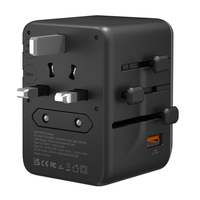 Leedsen PD35W Chargeur de voyage Prise universelle US UK EU AU avec 3 ports USB 2 Type C Adaptateur de voyage universel