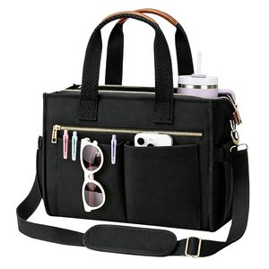 Women's <b>Canvas</b> Tote <b>Bag</b> <b>Large</b> Crossbody <b>Bag</b> with Inner Cup Holder & Padded Compartment for Work College Travel - Product Image 1