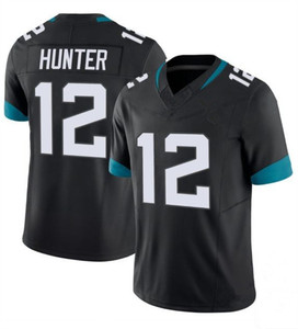 Maillots de football des Jaguars de Jacksonville, États-Unis, 12 Travis Hunter, 1 Travis Etienne Jr., 28 Fred Taylor, 44 Walker, chemises cousues, hauts, vert sarcelle - Product Image 4