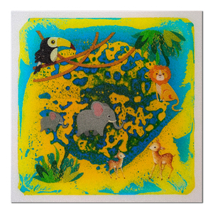 Tapis sensoriel antidérapant en PVC 3D, carrelage de sol liquide interactif en PVC, équipement pour développer les capacités motrices, tapis pour enfants autistes, jouets - Product Image 1