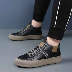 Nouvelles baskets blanches montantes polyvalentes et décontractées pour hommes - Product Image 4