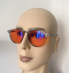 Gafas con Filtro de Luz Azul para Dormir Mejor y Aliviar la Migraña, Protección de Pantalla con Lentes Color Ámbar Naranja, Anti-Fatiga Ocular, CR39, Doble Recubrimiento AR - Product Image 1