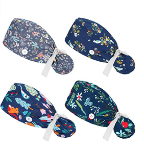 Cuffie Chirurgiche <span class=keywords><strong>per</strong></span> Infermieri e Medici, <span class=keywords><strong>per</strong></span> <span class=keywords><strong>Capelli</strong></span> Lunghi o Corti, Cappelli Regolabili con Fiocco <span class=keywords><strong>per</strong></span> Veterinari e Personale Sanitario - Product Image 1