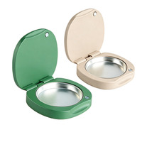 Récipient de baume parfum solide recharge magnétique Boîte de récipient de cire parfum solide or argent noir rechargeable avec technique de coulée