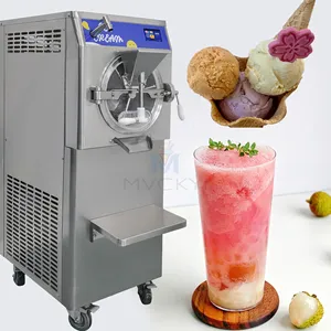 Mvckyi 5 chức năng New 100l/h máy làm kem cứng Ý Gelato kem làm bằng Cháo Sorbet làm hàng loạt Tủ đông kem