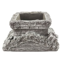 Pot de fleurs artificielles gris pour plantes succulentes, intérieur/extérieur, prix d'usine, vente en gros, OEM, pour produits d'outillage de jardin