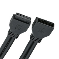 Câble d'extension USB 3.0 20 broches mâle-femelle, câble interne 5 Gbit/s pour panneau avant de carte mère, pour mise à niveau de boîtier PC