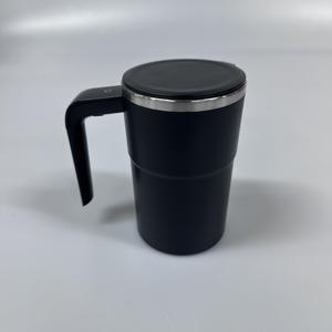 Mini Batidora de Café Eléctrica para el Hogar, Taza Mezcladora de Acero Inoxidable, Batidora de Café Térmica Única con Tapa - Product Image 4