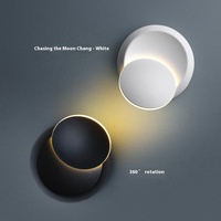 Lampes murales LED minimalistes modernes en aluminium, design croissant, pour chambre à coucher, salon, escaliers, couloirs