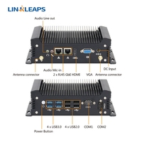 Mini PC Industrial Sin Ventilador Linkleaps, Gran Venta, Intel Core de 4.ª a 13.ª Generación I3 I5 I7, PC Integrado con 2 GbE LAN, 2 RS232, 8 USB