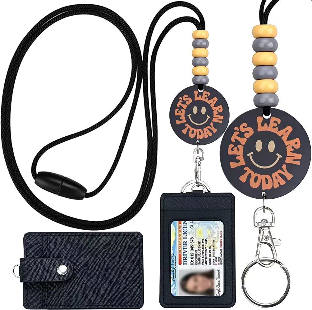 Wholesale Multi-color Eco-Friendly Fashionable Waterproof Durable Silicone Lanyards THEATRE TEAM MANAGER Printed for ID Card Image 5