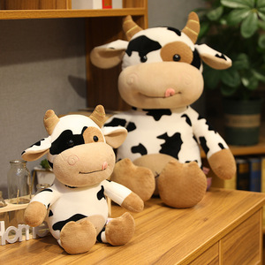 Niedliche Kleine Kuh-Puppe Plüschtier Kuh-Stoffpuppe Geschenk Jahr des Ochsen Maskottchen Event Großhandel - Product Image 3