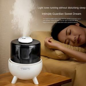 เครื่องพ่นไอน้ำอโรมาแบบอัลตราโซนิก 2 ลิตร รุ่นใหม่ พร้อมไฟกลางคืน 7 สี ควบคุมด้วยระบบสัมผัส ปรับแต่งได้ ใช้เป็นเครื่องเพิ่มความชื้นในอากาศแบบตั้งโต๊ะ - Product Image 3