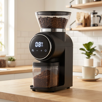 Moulin à café conique compact 160g à commande tactile pour expresso, idéal pour les petits bureaux, norme UE, achat en gros