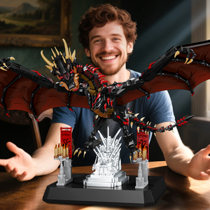 12GO 99003 Dragon de guerre ailé à thème de bataille, ensemble de blocs de construction MOC, grandes briques de monstres, jouet de puzzle, cadeau de Noël - Product Image 5