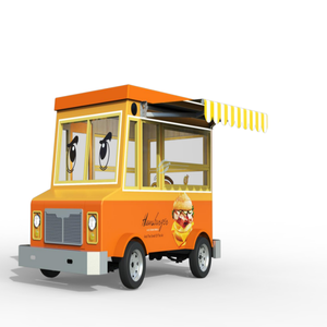 Mobile Electric Four-Wheel Snack <b>Vending</b> Cart, Multi-Functional Outdoor Food Trailer For Coffee And Milk Tea Shop - Product Image 6