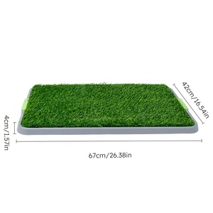 Puppy Pee Potty Pad Artificial Grass Patch <span class=keywords><strong>Indoor</strong></span> <span class=keywords><strong>Dog</strong></span> WC Tamanho Grande - Product Image 3