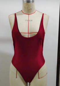LOGO PERSONNALISÉ Femmes Coupe Haute Une Pièce Bikini Tummy Control Bas Dos Encolure Dégagée Rétro Années 80 <span class=keywords><strong>Maillot</strong></span> <span class=keywords><strong>De</strong></span> <span class=keywords><strong>Bain</strong></span> String <span class=keywords><strong>Maillot</strong></span> <span class=keywords><strong>De</strong></span> <span class=keywords><strong>Bain</strong></span> Brésilien - Product Image 5