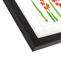 Cadre photo mural noir sur mesure en MDF bois d'ingénierie, formats A4, 6x8, 8x10, 12x16, commande en gros pour la décoration intérieure