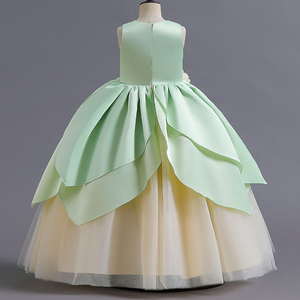 Grenouille Prince Princesse <span class=keywords><strong>Robe</strong></span> Sans Manches Long Style Halloween Princesse <span class=keywords><strong>Tiana</strong></span> <span class=keywords><strong>Robe</strong></span> - Product Image 5