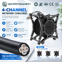 Câble réseau multicanal 4 voies avec tambour CAT6/SFTP conforme ANSI/TIA-568-C.2