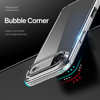 Coque de téléphone transparente antichoc en PU+TPU au toucher givré de style minimaliste pour iPhone Air