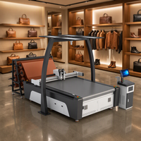 Machine de découpe de cuir automatique CCD à double tête oscillante, découpeuse CNC pour cuir véritable, chaussures, sacs, canapés et tissus d'ameublement