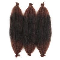 Cheveux de Tresse Pré-Séparés Afro Kinky Marley Printemps Afro Twist pour Crochets